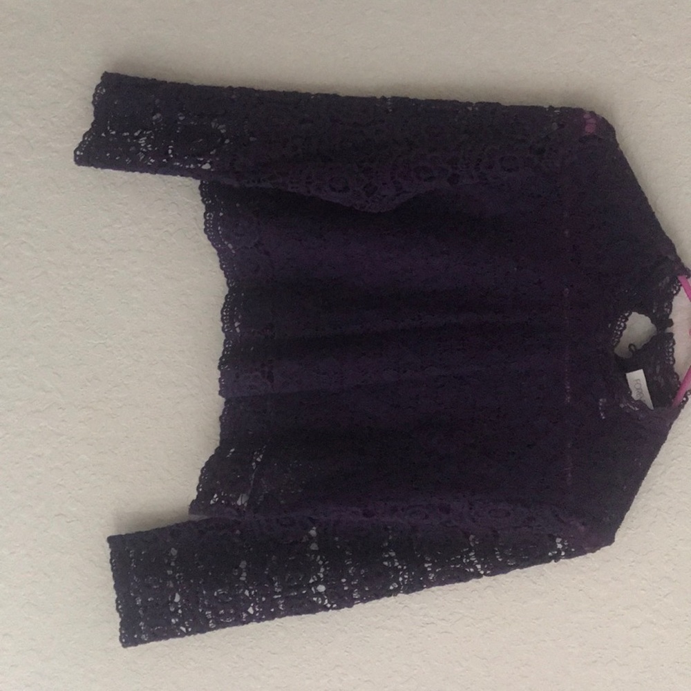 Dark purple crop top